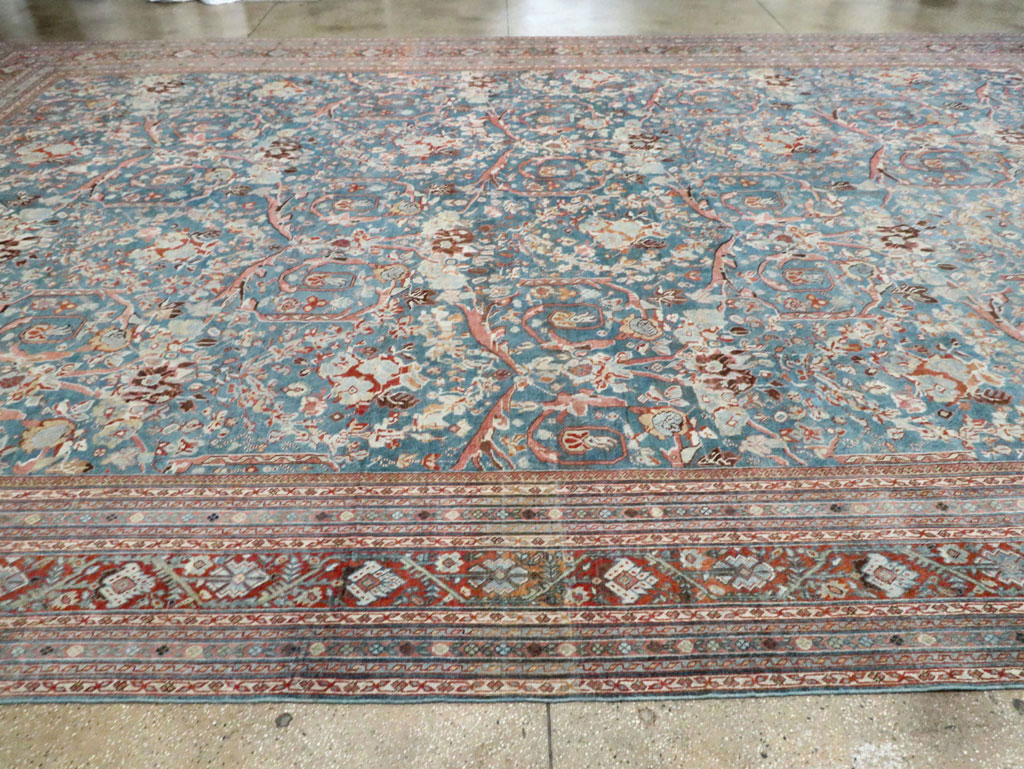Vintage Persian Mahal Oversize Carpet, No.26673 - Gss