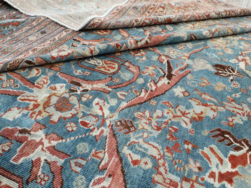 Vintage Persian Mahal Oversize Carpet, No.26673 - Gss