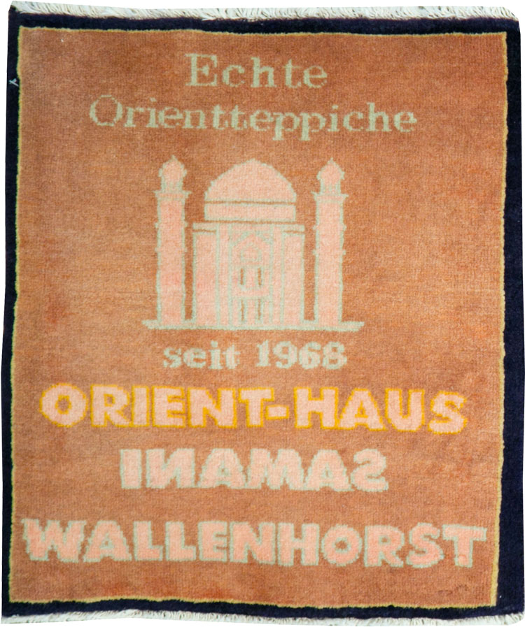 Vintage Persian Kashan Pictorial Rug, No.26684 - Gss