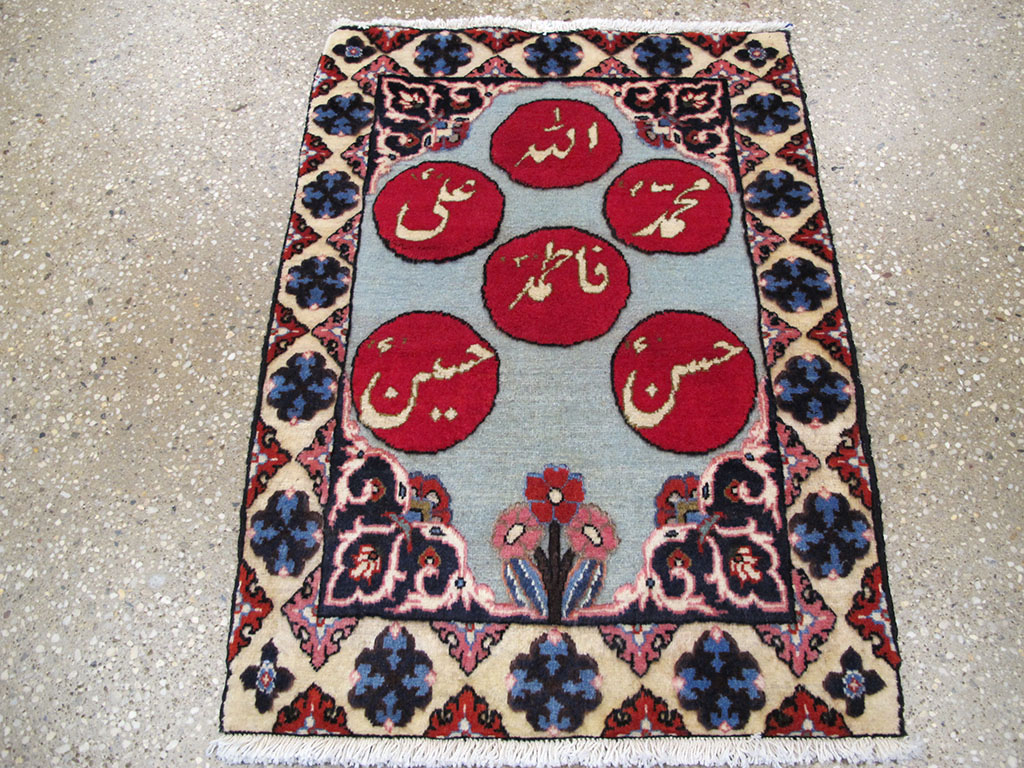 Vintage Persian Tabriz Pictorial Rug (Pair: 2 of 2), No.26690 - Gss