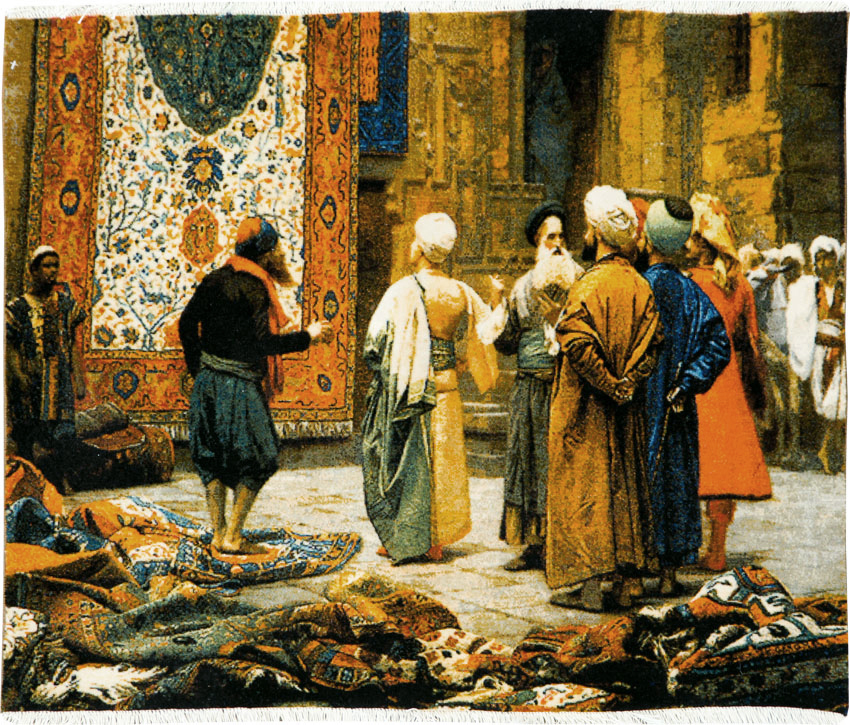 Persian Tabriz Pictorial Rug, No.26691 - Gss