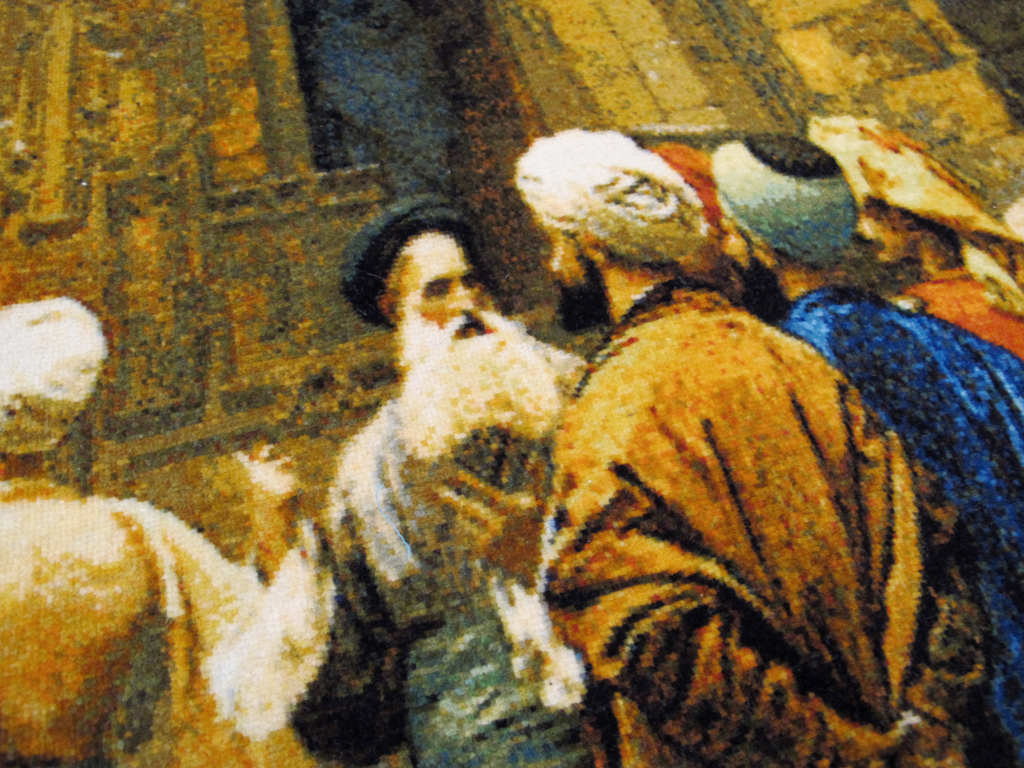 Persian Tabriz Pictorial Rug, No.26691 - Gss