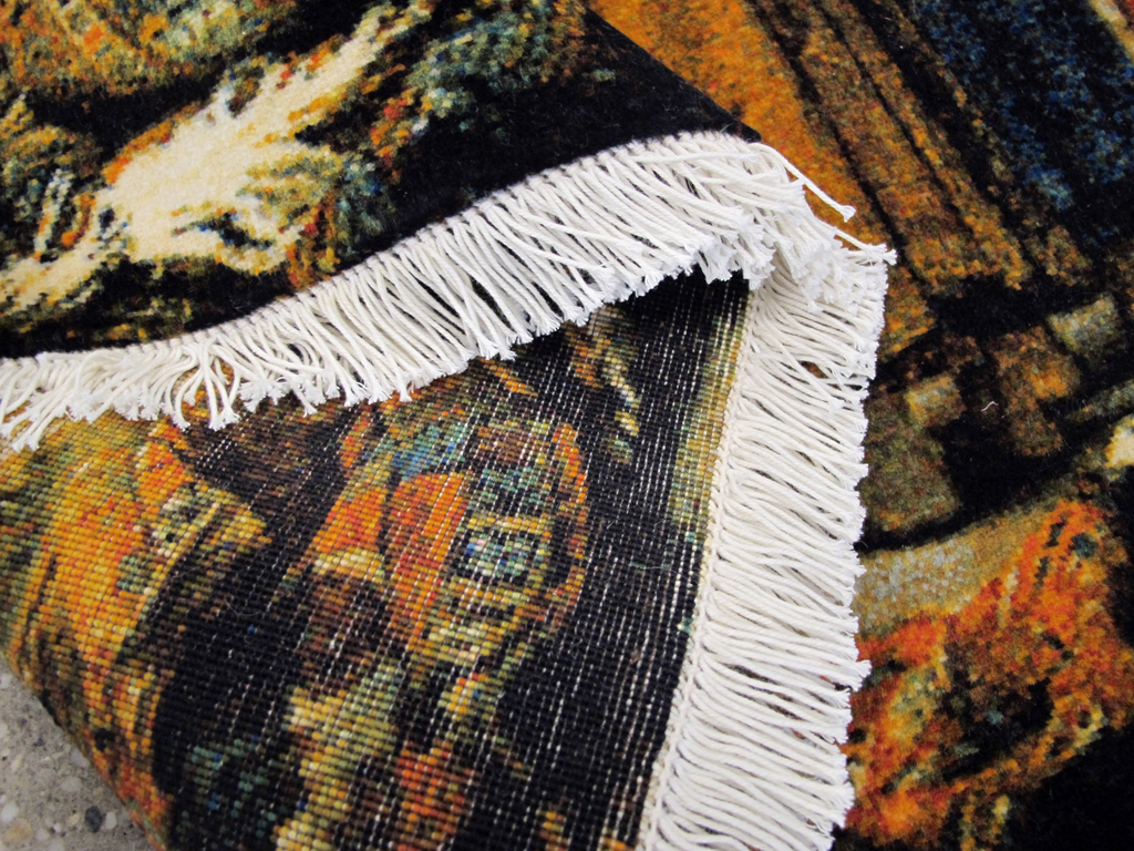 Persian Tabriz Pictorial Rug, No.26691 - Gss