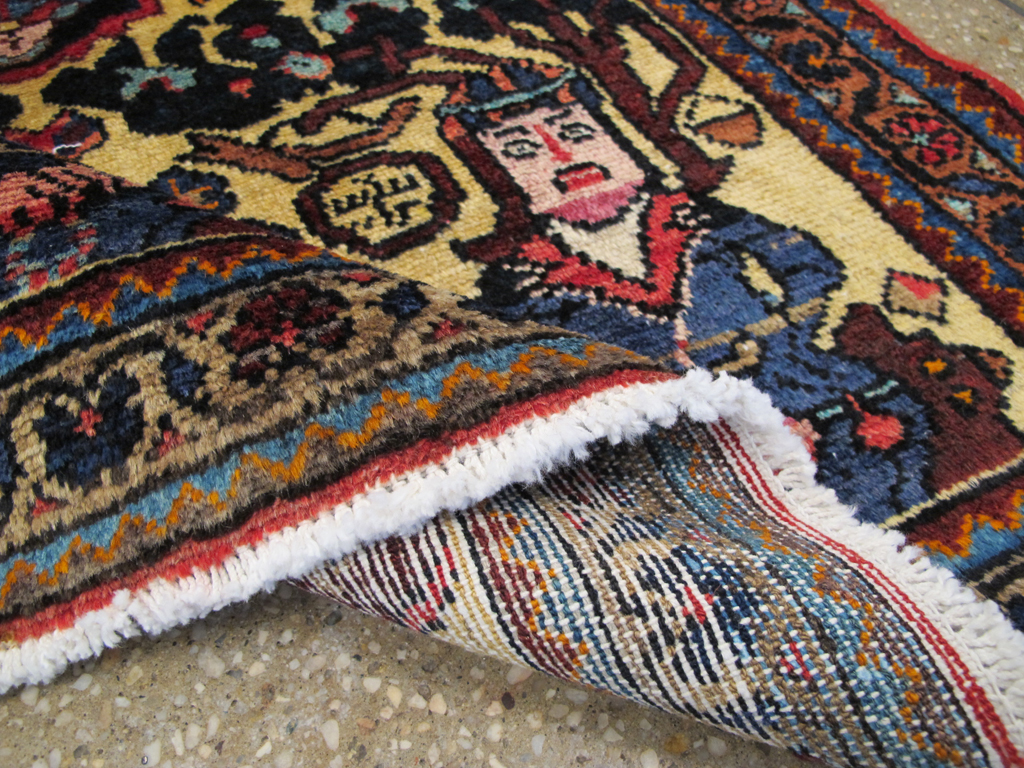 Vintage Persian Malayer Pictorial Rug (Pair: 2 of 2), No.26694 - Gss