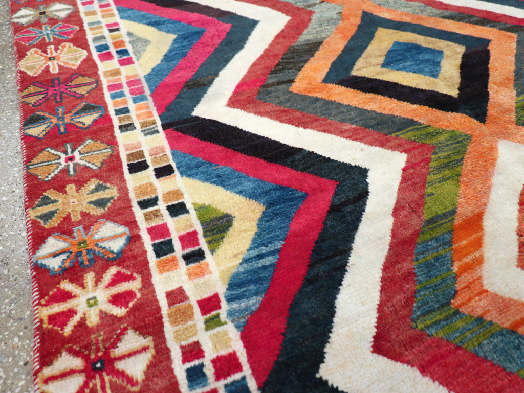 Vintage Persian Gabbeh Rug, No.26701 - Gss