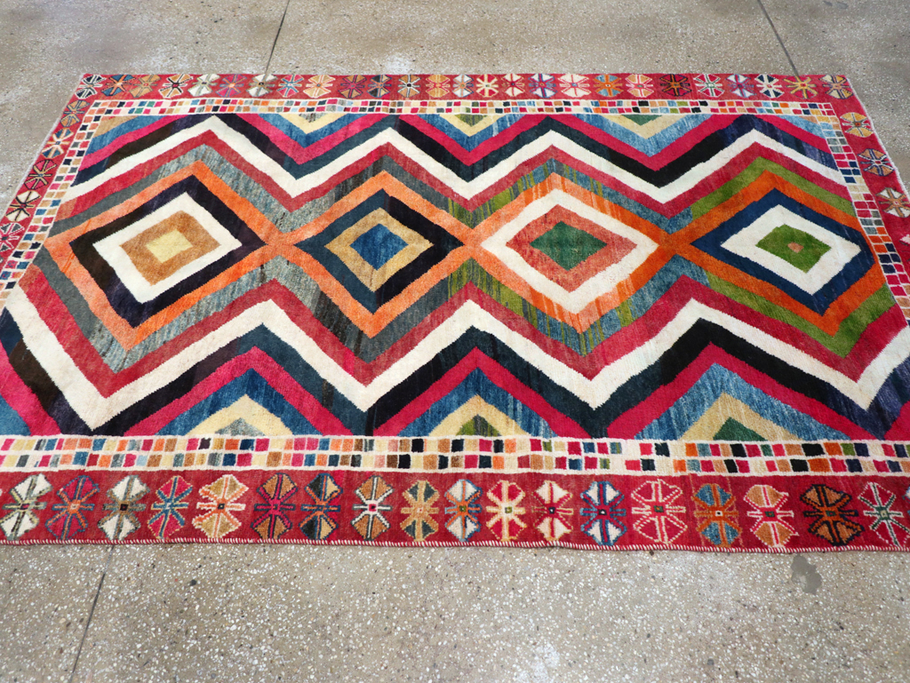 Vintage Persian Gabbeh Rug, No.26701 - Gss