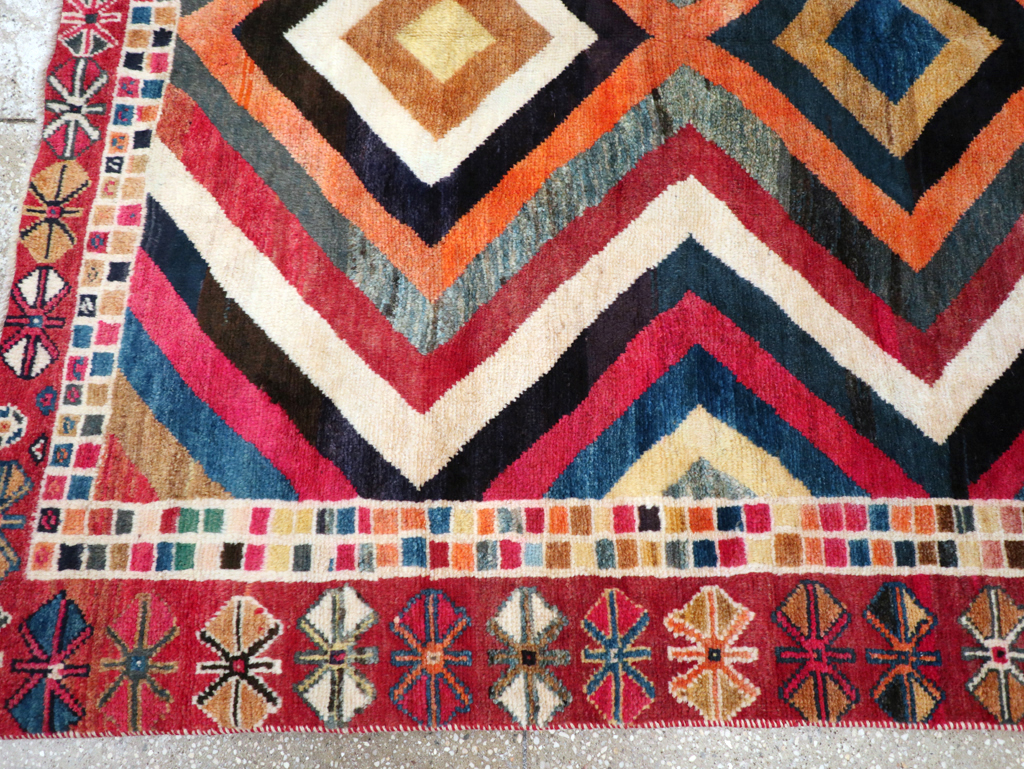 Vintage Persian Gabbeh Rug, No.26701 - Gss