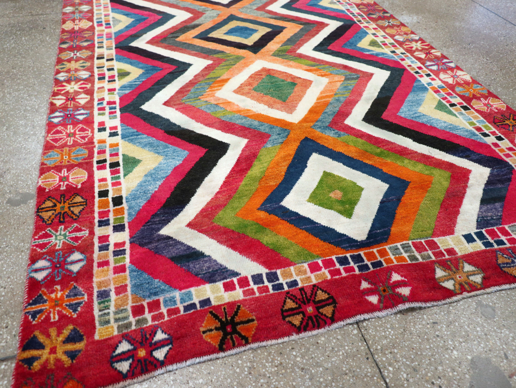 Vintage Persian Gabbeh Rug, No.26701 - Gss