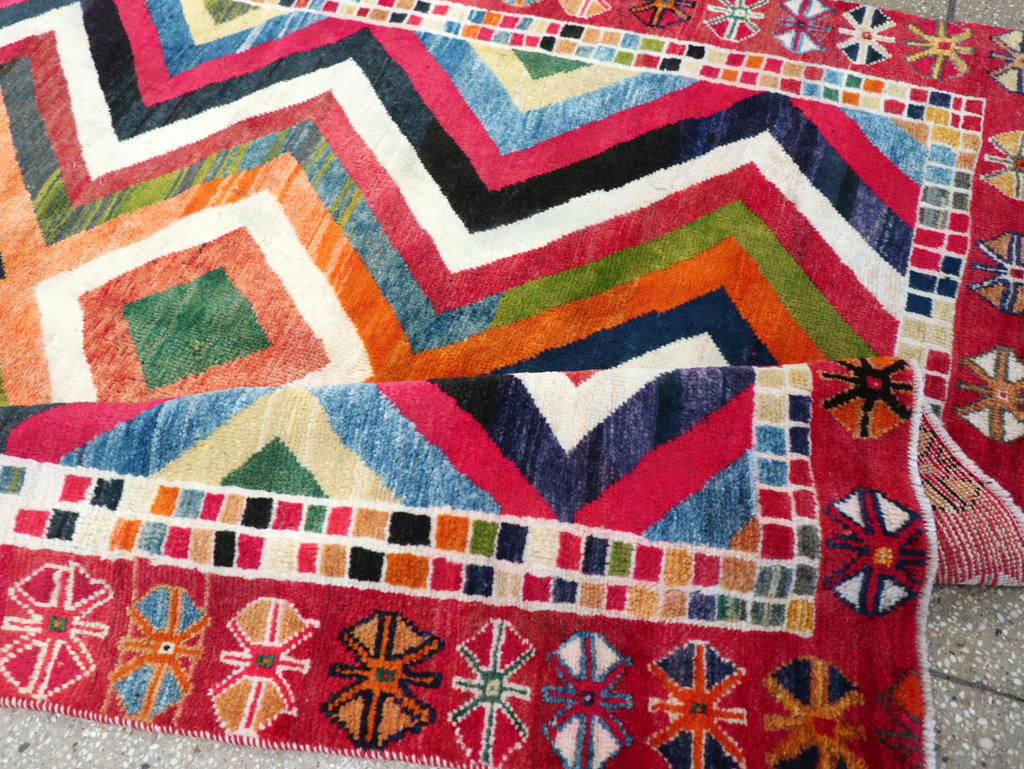 Vintage Persian Gabbeh Rug, No.26701 - Gss