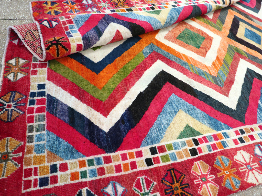 Vintage Persian Gabbeh Rug, No.26701 - Gss