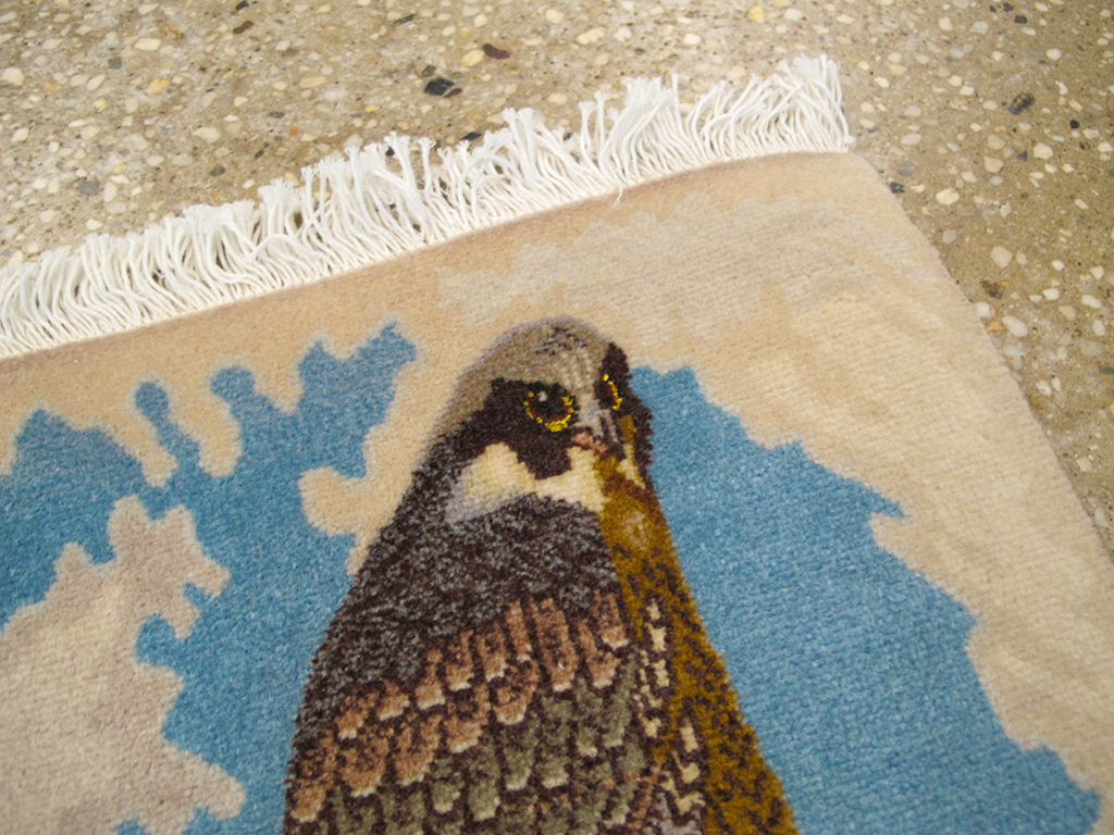 Vintage Persian Tabriz Pictorial Rug, No.26705 - Gss