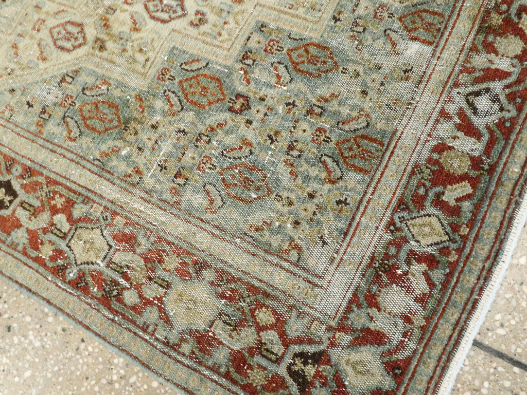 Antique Persian Senneh Distressed Rug, No.26708 - Gss