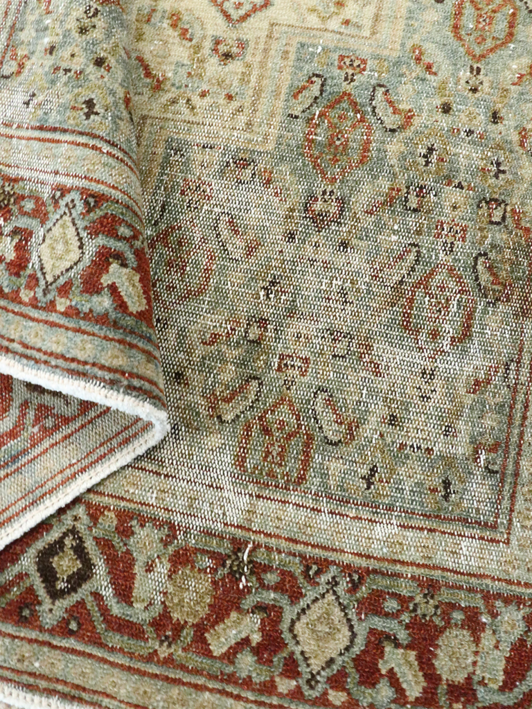 Antique Persian Senneh Distressed Rug, No.26708 - Gss