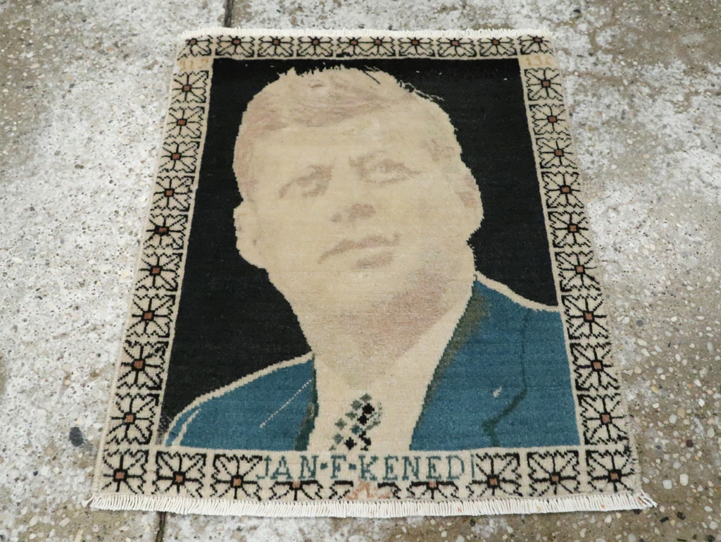 Vintage Persian Tabriz Pictorial Rug (Pair: 1 of 2), No.26709 - Gss