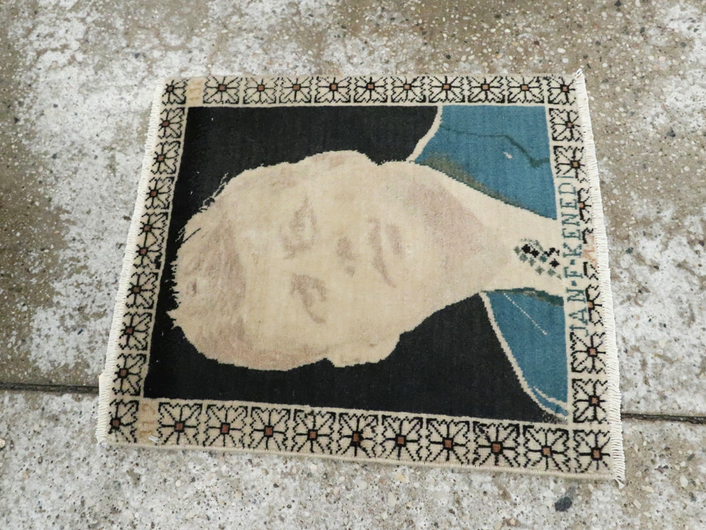 Vintage Persian Tabriz Pictorial Rug (Pair: 1 of 2), No.26709 - Gss