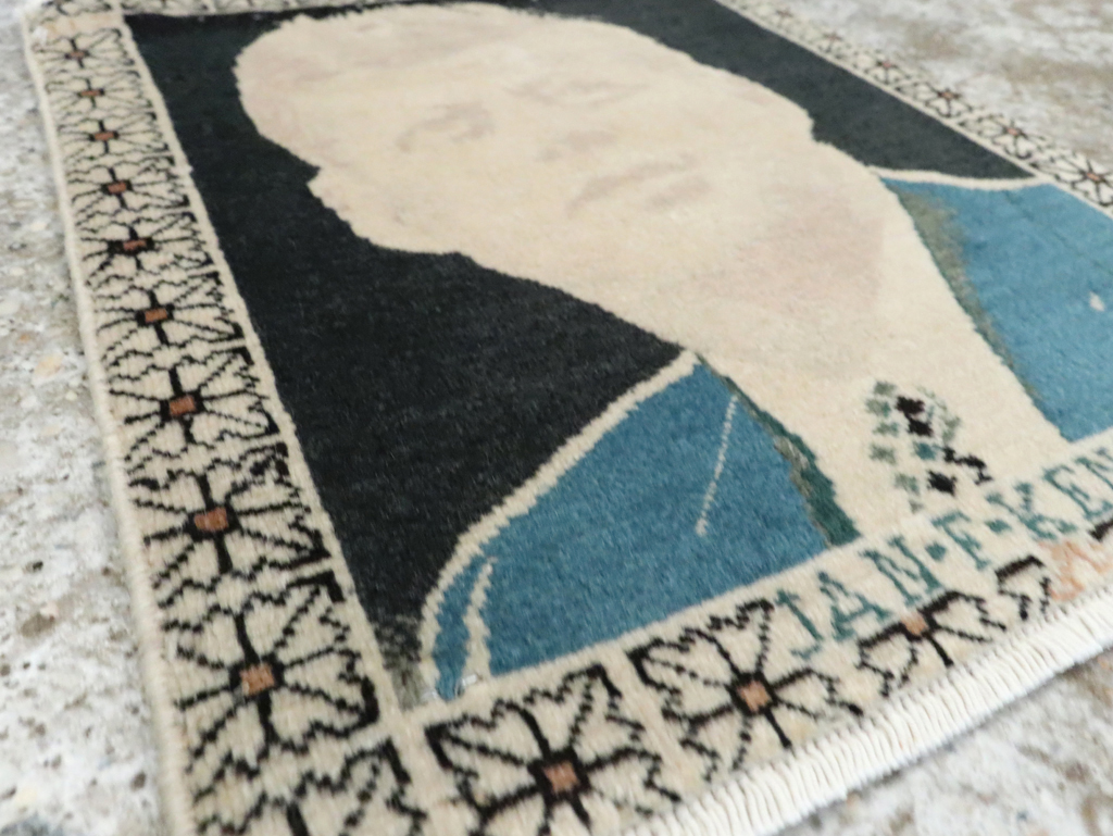 Vintage Persian Tabriz Pictorial Rug (Pair: 1 of 2), No.26709 - Gss