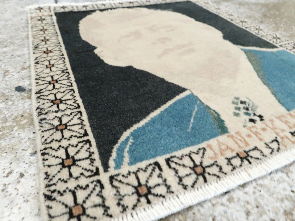 Vintage Persian Tabriz Pictorial Rug (Pair: 2 of 2), No.26710 - Gss