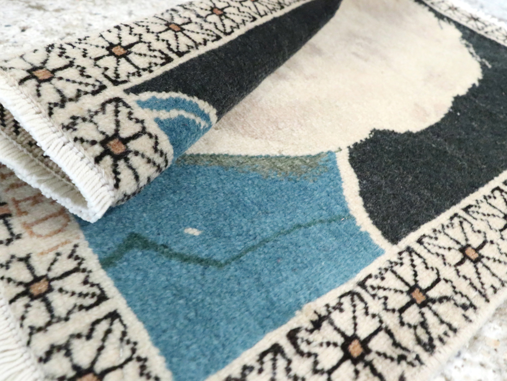 Vintage Persian Tabriz Pictorial Rug (Pair: 2 of 2), No.26710 - Gss