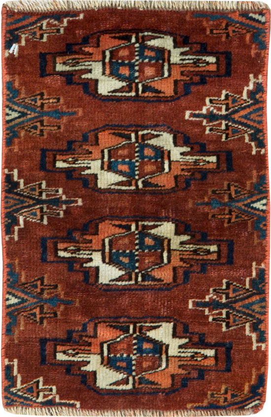 Vintage Persian Baluch Tribal Throw Rug (Pair: 1 of 2), No.26716 - Gss