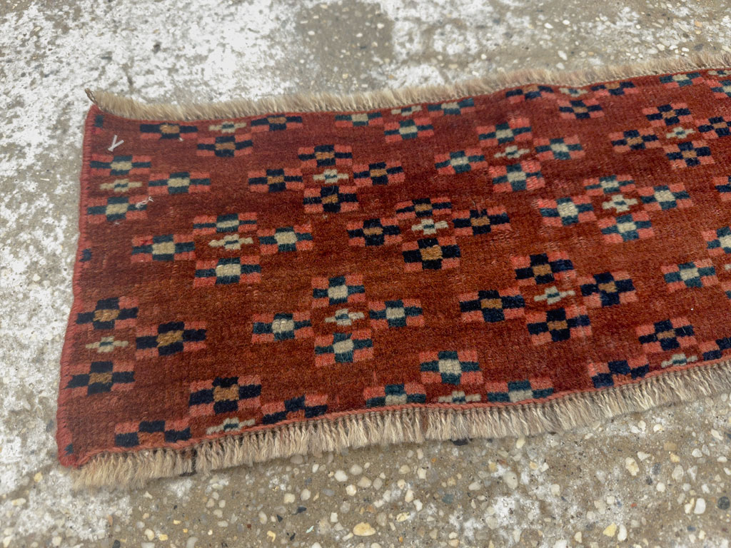 Vintage Turkestan Yamoud Tribal Rug, No.26718 - Gss