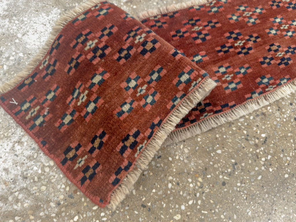 Vintage Turkestan Yamoud Tribal Rug, No.26718 - Gss