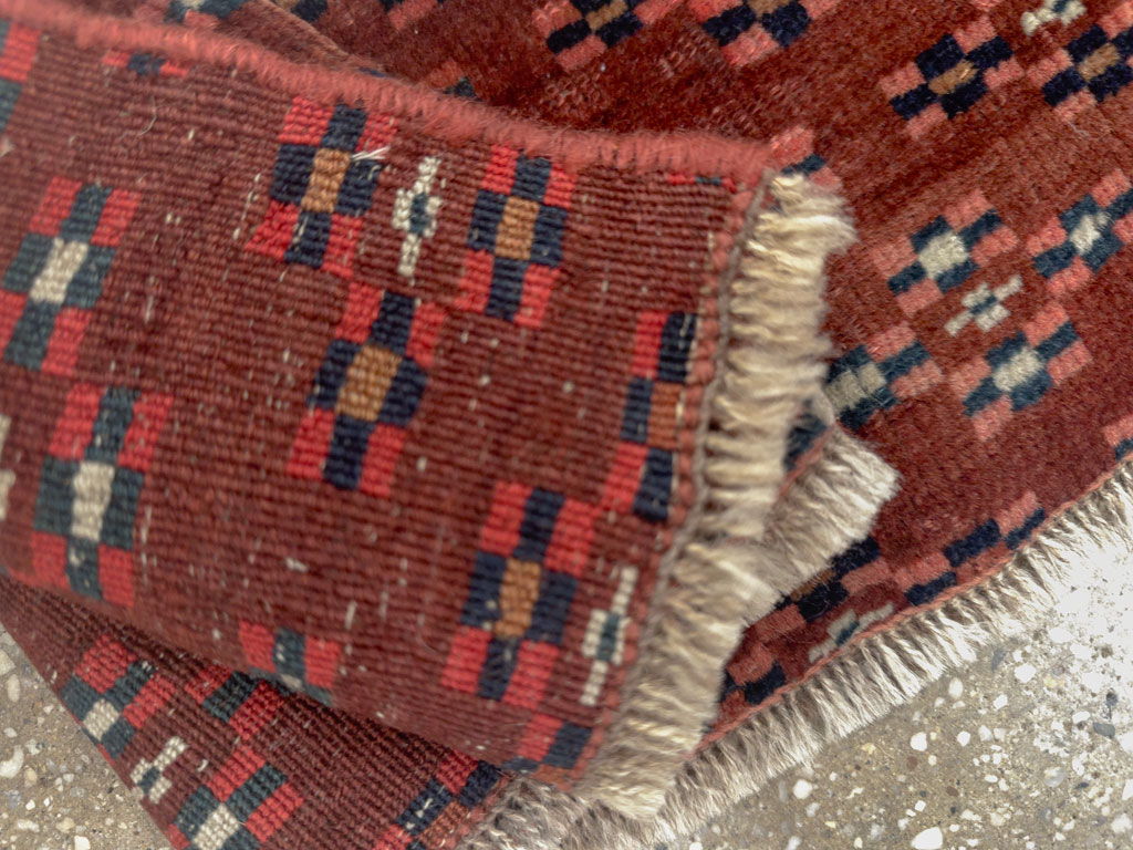 Vintage Turkestan Yamoud Tribal Rug, No.26718 - Gss