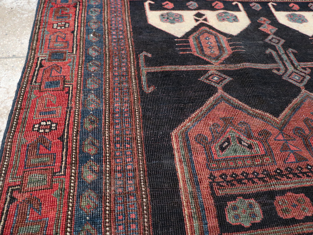 Antique Persian Afshar Accent Rug, No.26719 - Gss