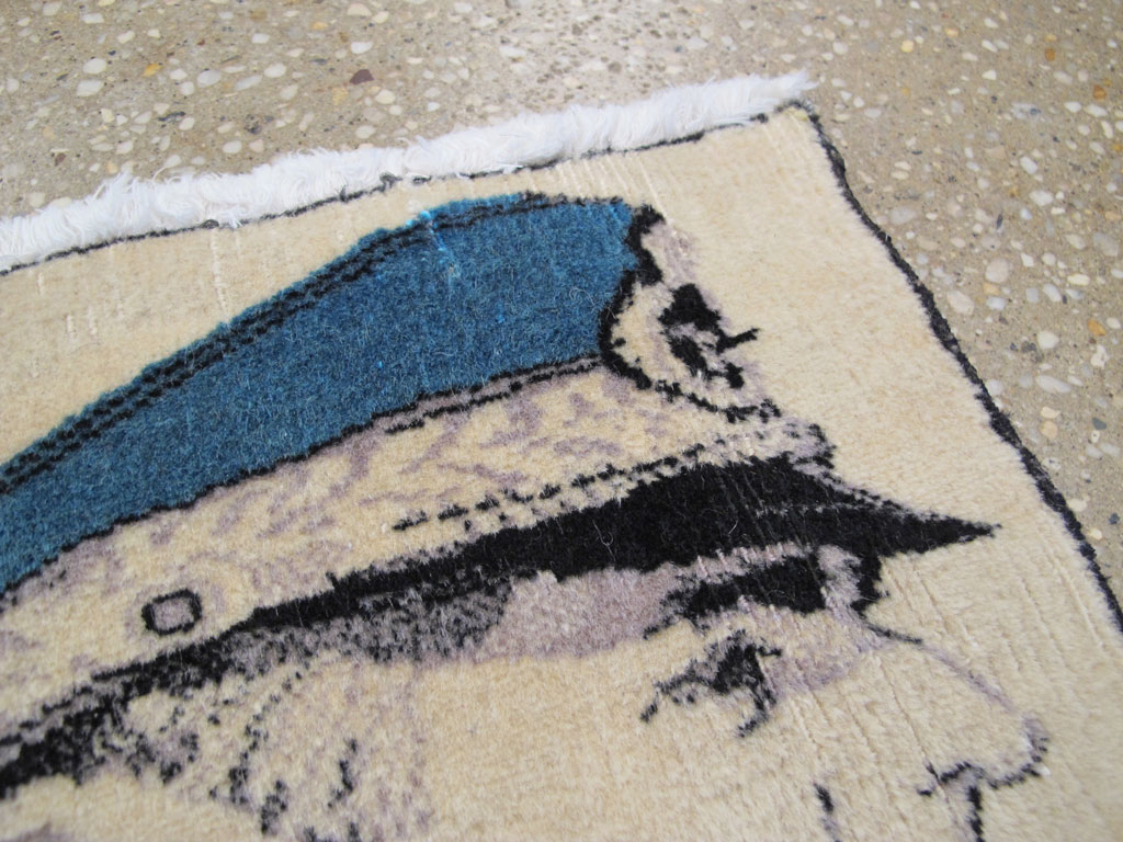 Persian Tabriz Pictorial Rug, No.26721 - Gss