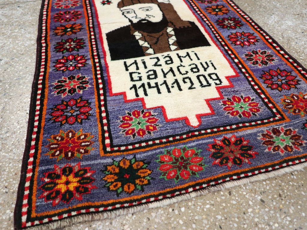 Vintage Persian Baluch Pictorial Rug, No.26725 - Gss