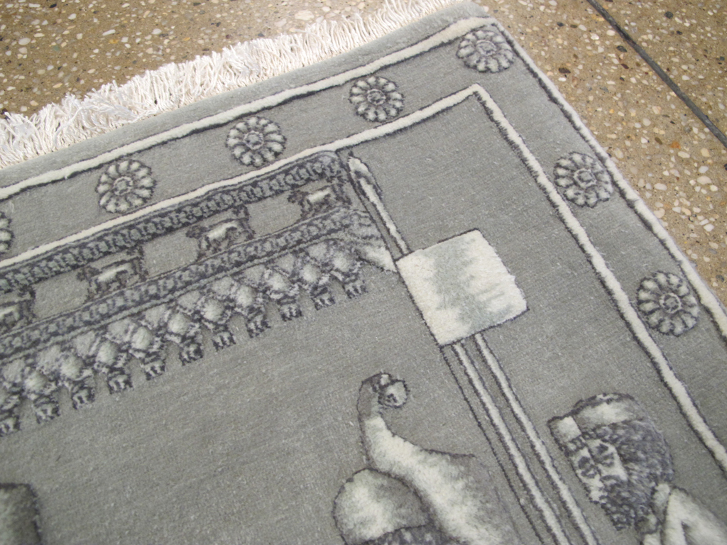 Persian Tabriz Pictorial Rug, No.26727 - Gss