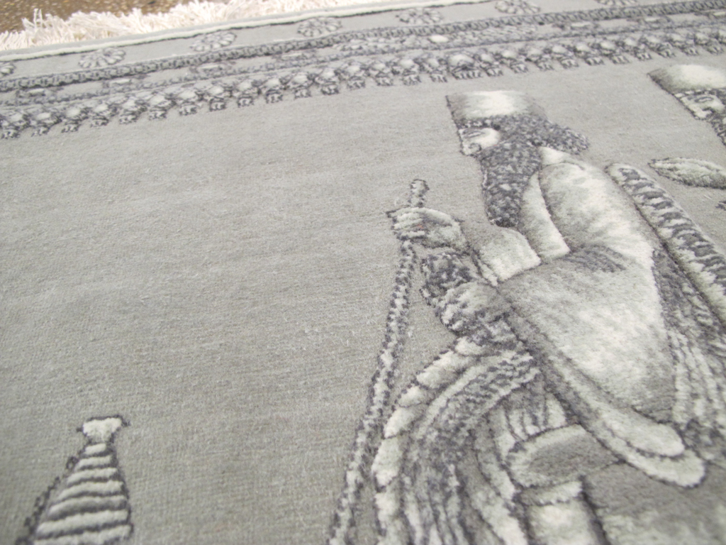 Persian Tabriz Pictorial Rug, No.26727 - Gss