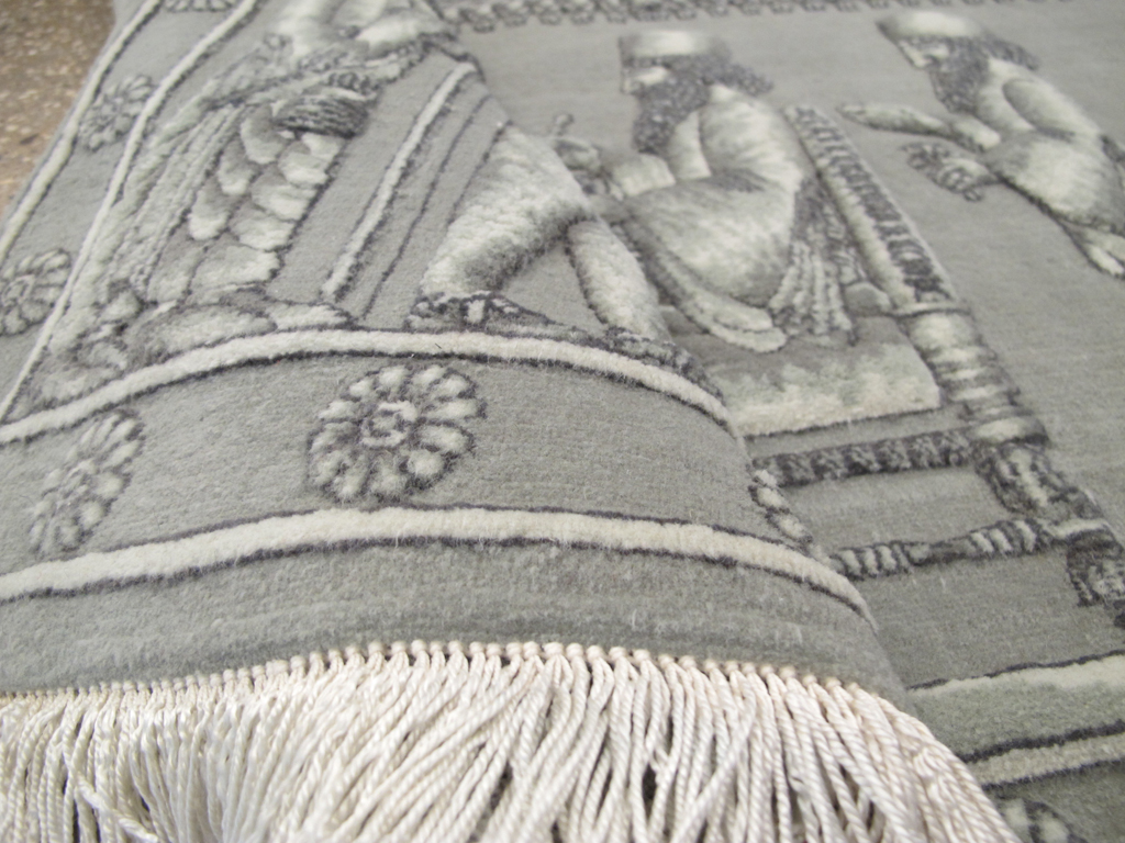 Persian Tabriz Pictorial Rug, No.26727 - Gss