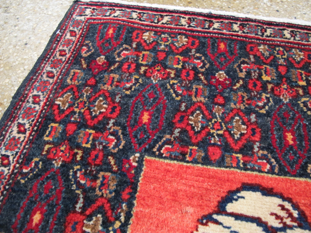 Vintage Persian Senneh Malayer Pictorial Rug, No.26728 - Gss