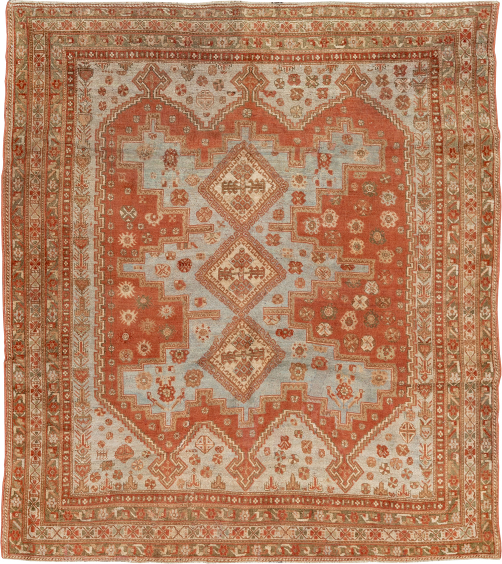 Antique Persian Afshar Accent Rug, No.26729 - Gss