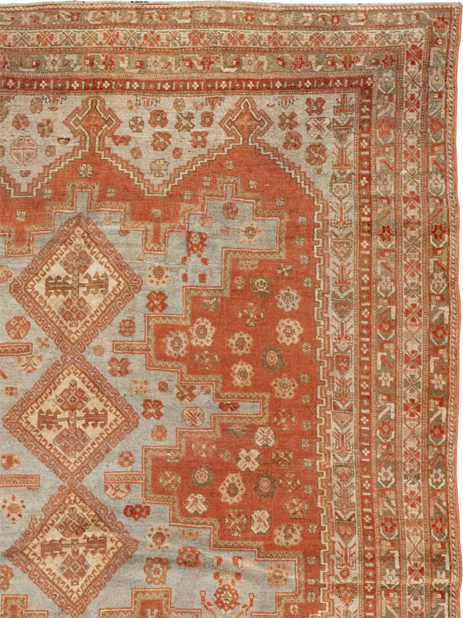 Antique Persian Afshar Accent Rug, No.26729 - Gss