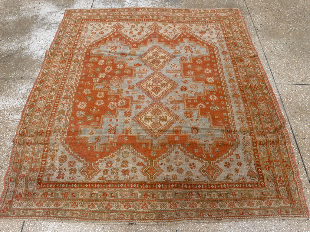 Antique Persian Afshar Accent Rug, No.26729 - Gss