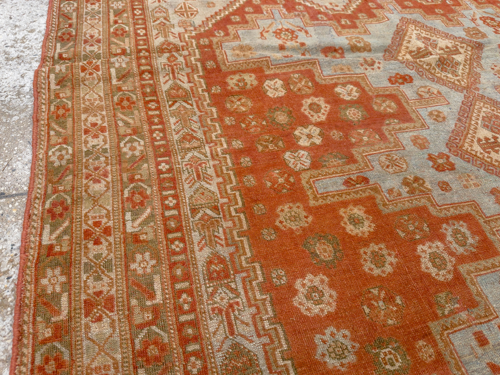 Antique Persian Afshar Accent Rug, No.26729 - Gss