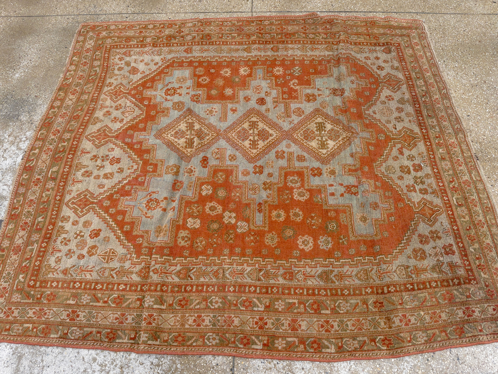 Antique Persian Afshar Accent Rug, No.26729 - Gss
