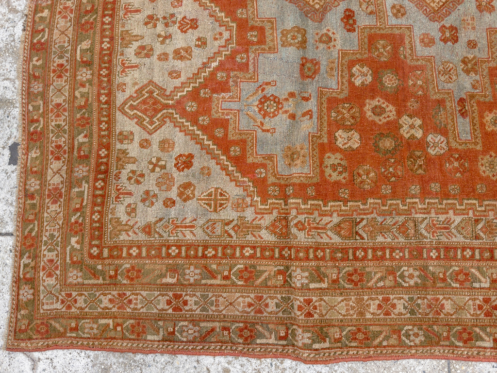 Antique Persian Afshar Accent Rug, No.26729 - Gss