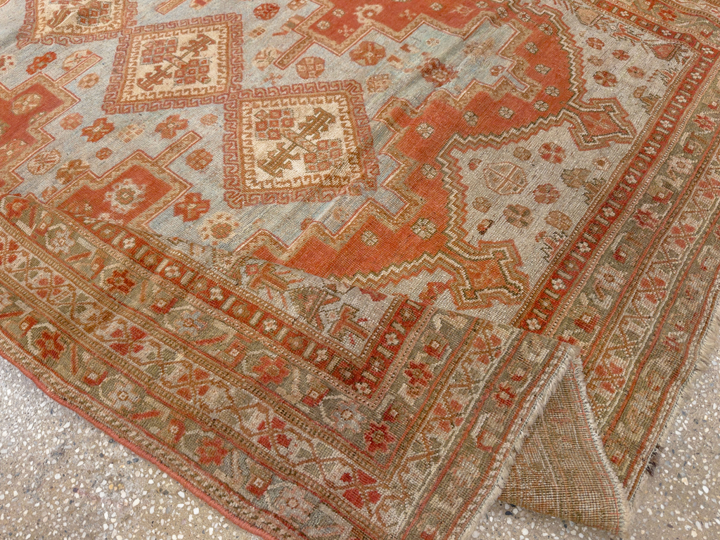 Antique Persian Afshar Accent Rug, No.26729 - Gss