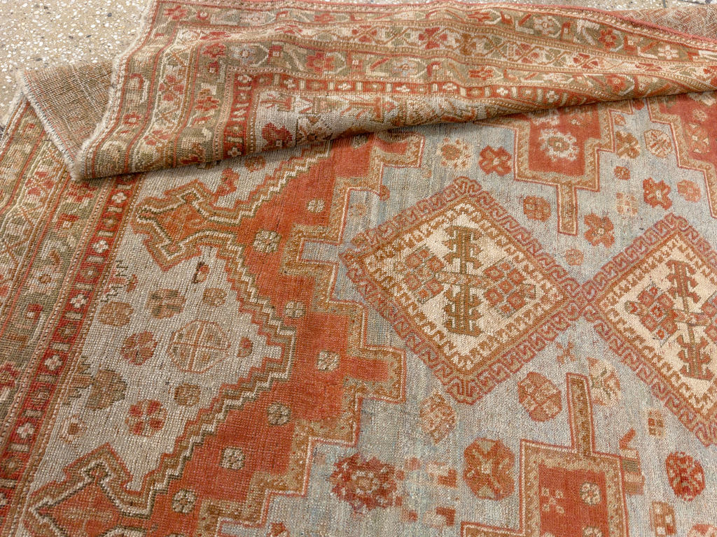 Antique Persian Afshar Accent Rug, No.26729 - Gss