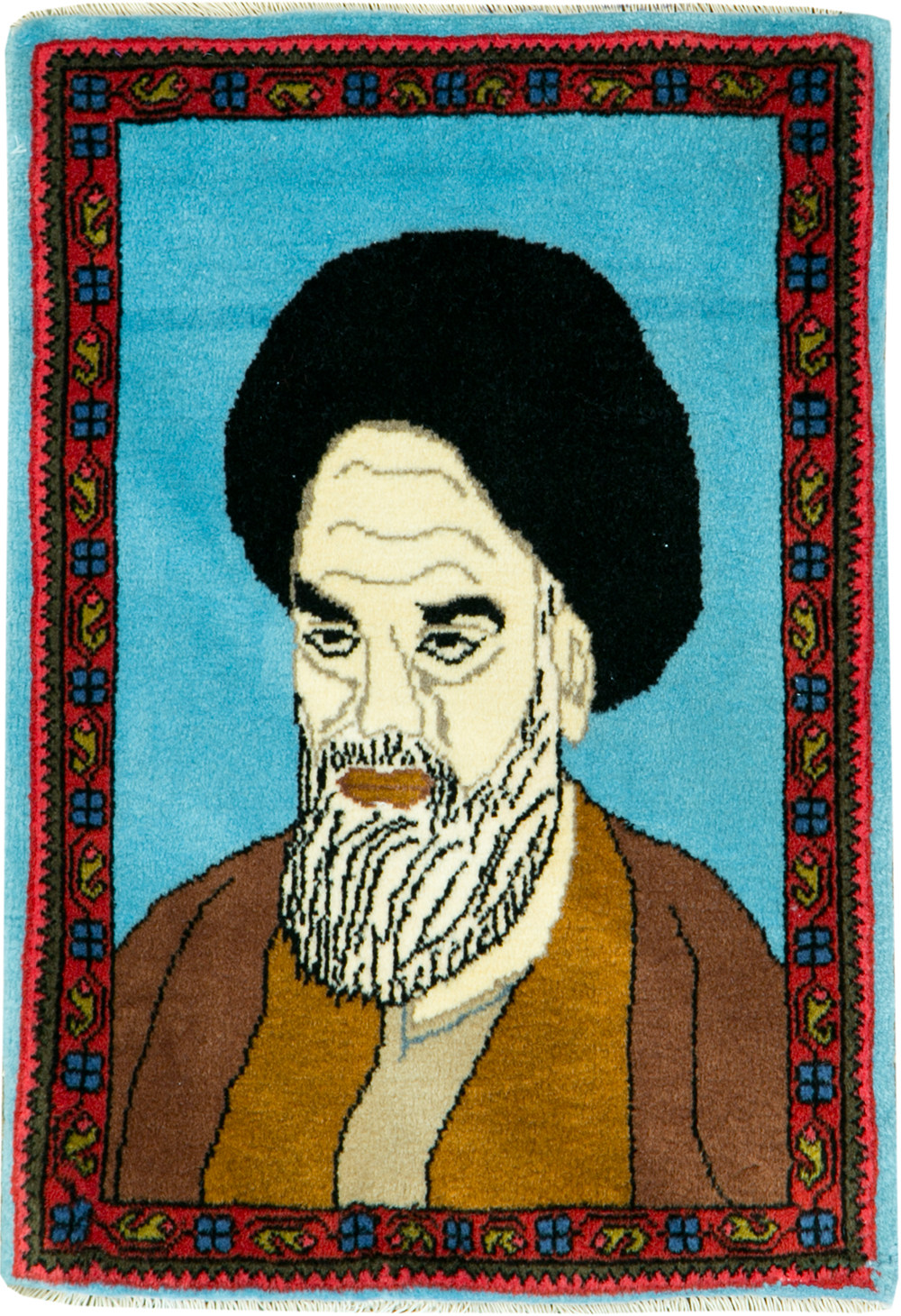 Vintage Persian Mahal Pictorial Rug, No.26744 - Gss