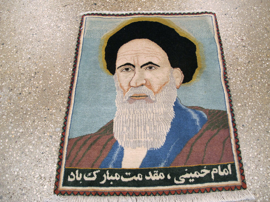 Vintage Persian Tabriz Pictorial Rug, No.26745 - Gss