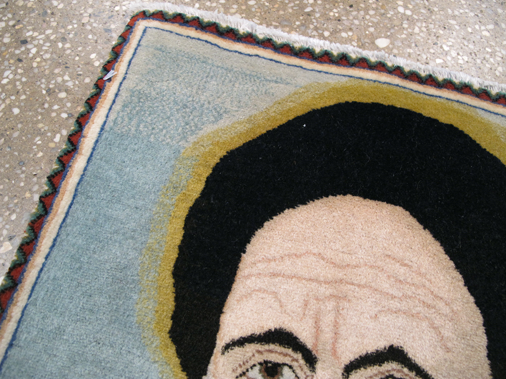 Vintage Persian Tabriz Pictorial Rug, No.26745 - Gss