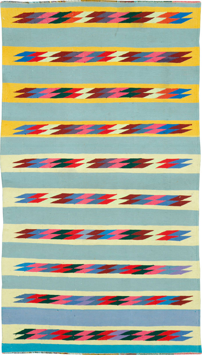 Modern Persian Cotton Kilim, No.26749 - Gss