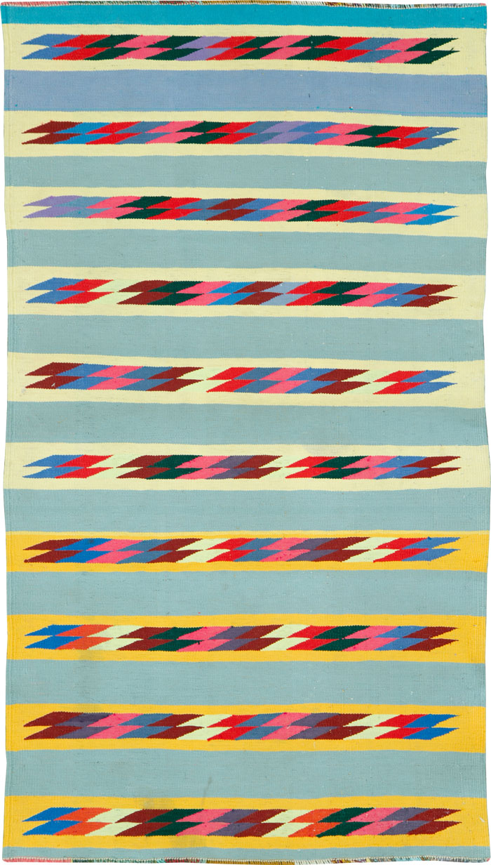 Modern Persian Cotton Kilim, No.26749 - Gss