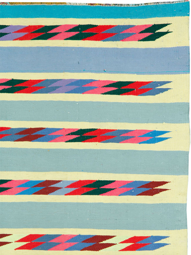 Modern Persian Cotton Kilim, No.26749 - Gss