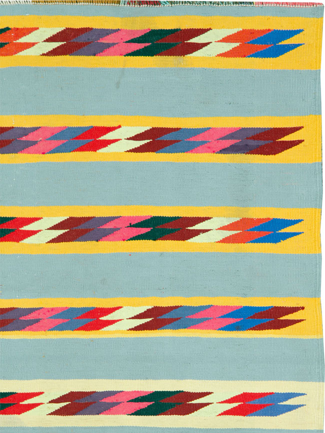 Modern Persian Cotton Kilim, No.26749 - Gss
