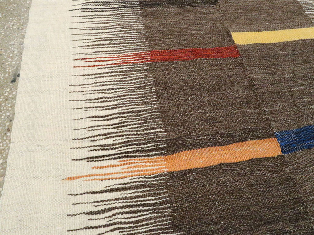 Modern Persian Flatweave, No.26753 - Gss