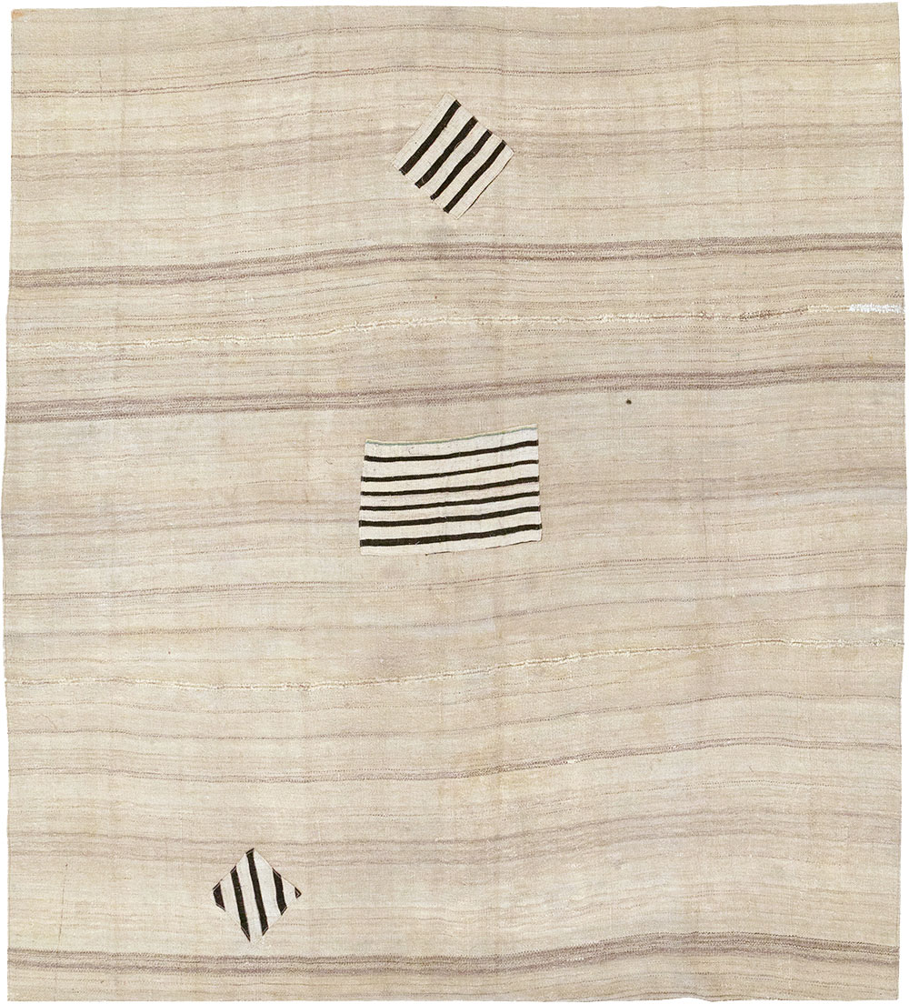 Vintage Persian Flatweave Kilim Accent Rug, No.26757 - Gss